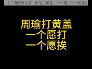 《三国梗传攻略：周瑜打黄盖，一个愿打一个愿挨》