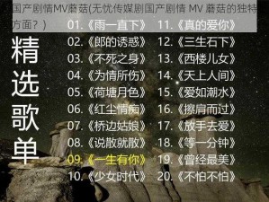 无忧传媒剧国产剧情MV蘑菇(无忧传媒剧国产剧情 MV 蘑菇的独特魅力与价值体现在哪些方面？)