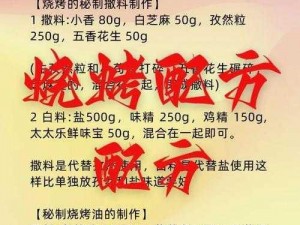 如何正确秀出烧烤技巧：一份实用的烧烤攻略