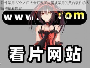 404 黄台软件禁用 APP 入口大全汇聚了大量被禁用的黄台软件的入口，让你轻松找到各种精彩内容