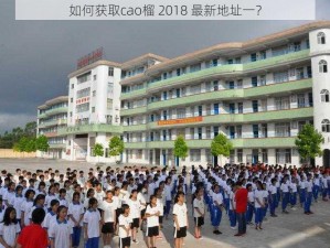 如何获取cao榴 2018 最新地址一？