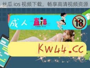 丝瓜 ios 视频下载，畅享高清视频资源