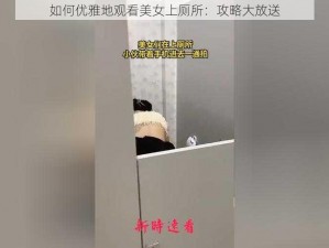 如何优雅地观看美女上厕所：攻略大放送