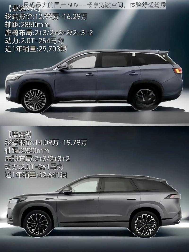 尺码最大的国产 SUV——畅享宽敞空间，体验舒适驾乘