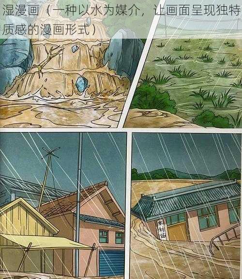 湿漫画（一种以水为媒介，让画面呈现独特质感的漫画形式）