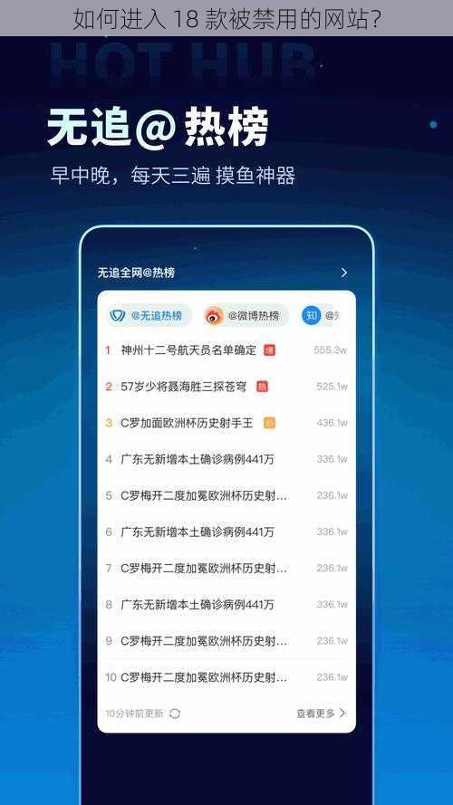 如何进入 18 款被禁用的网站？
