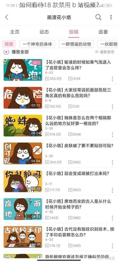 如何看待18 款禁用 b 站视频？