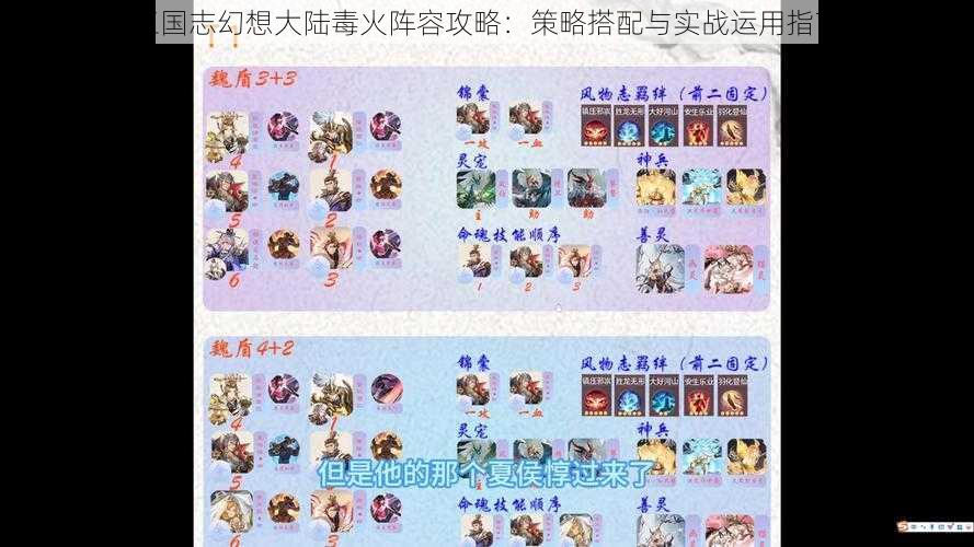 三国志幻想大陆毒火阵容攻略：策略搭配与实战运用指南