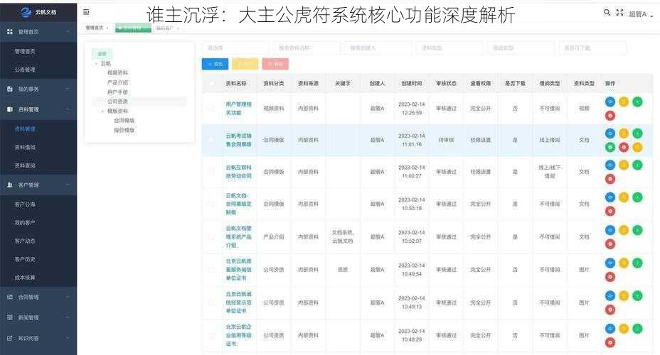 谁主沉浮：大主公虎符系统核心功能深度解析