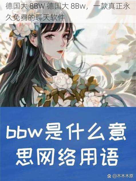 德国大 8BW 德国大 8Bw，一款真正永久免费的聊天软件