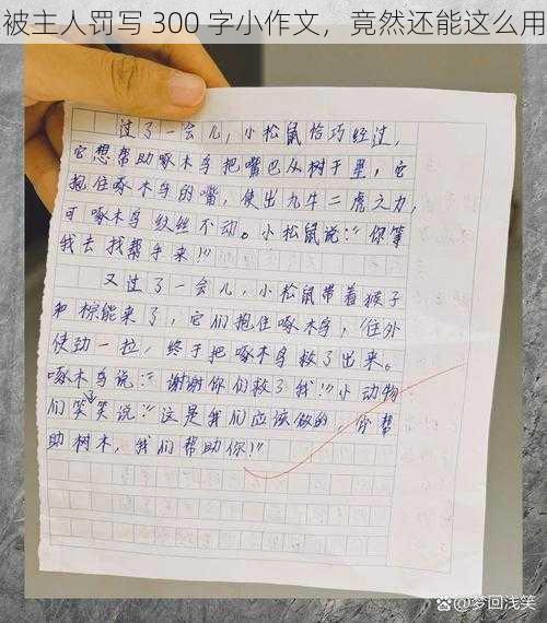 被主人罚写 300 字小作文，竟然还能这么用