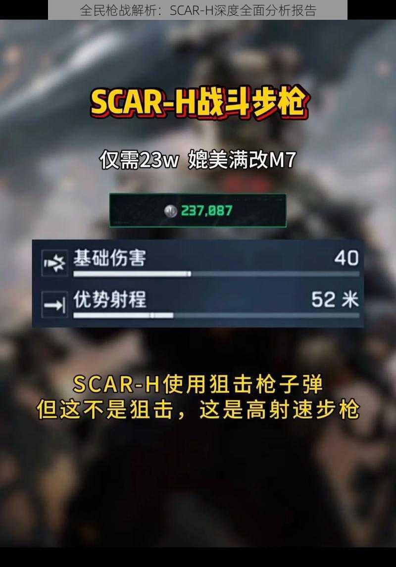 全民枪战解析：SCAR-H深度全面分析报告