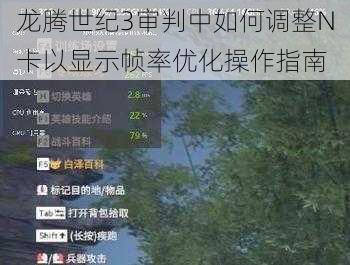 龙腾世纪3审判中如何调整N卡以显示帧率优化操作指南