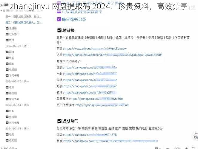 zhangjinyu 网盘提取码 2024：珍贵资料，高效分享