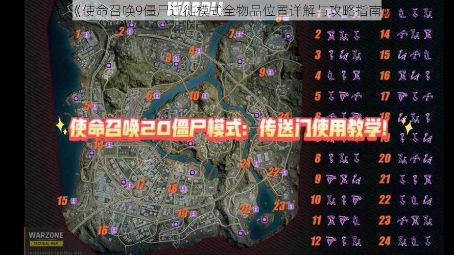 《使命召唤9僵尸迁徙模式全物品位置详解与攻略指南》