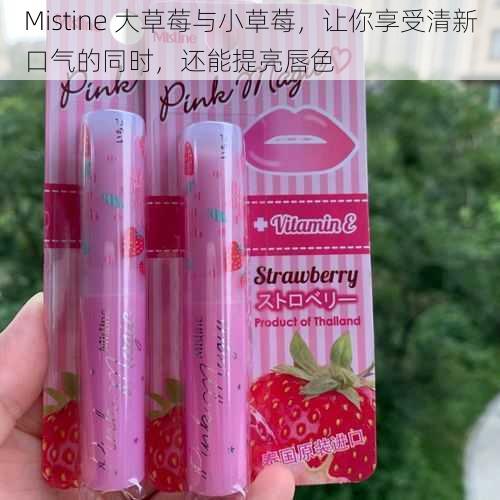 Mistine 大草莓与小草莓，让你享受清新口气的同时，还能提亮唇色