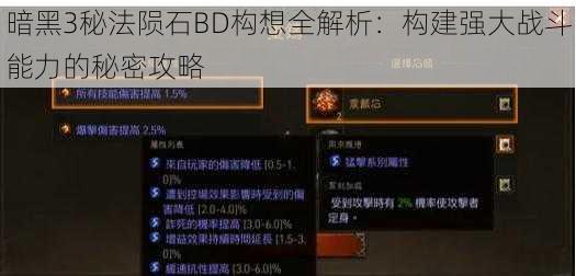 暗黑3秘法陨石BD构想全解析：构建强大战斗能力的秘密攻略