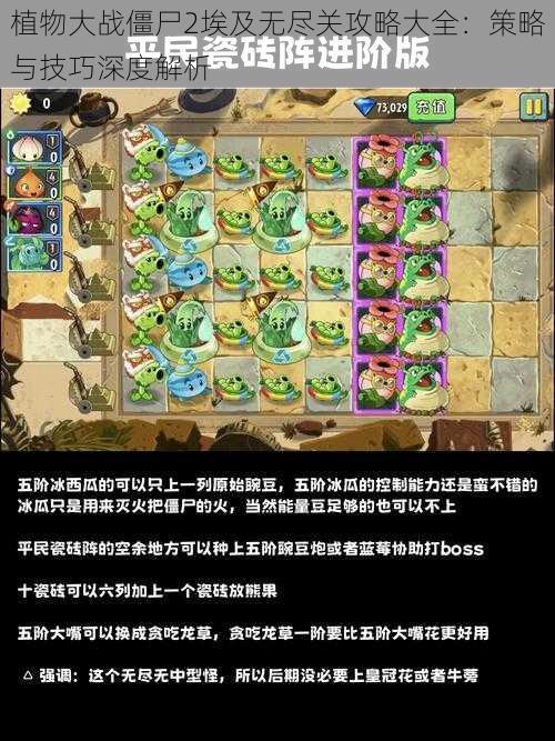 植物大战僵尸2埃及无尽关攻略大全：策略与技巧深度解析