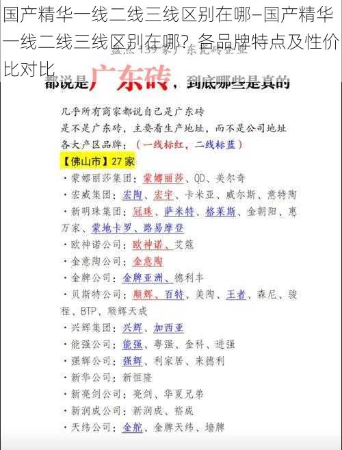 国产精华一线二线三线区别在哪—国产精华一线二线三线区别在哪？各品牌特点及性价比对比