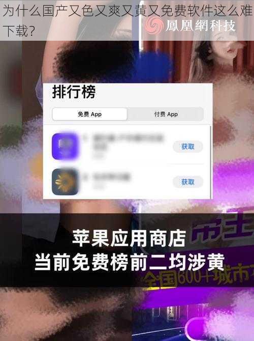 为什么国产又色又爽又黄又免费软件这么难下载？