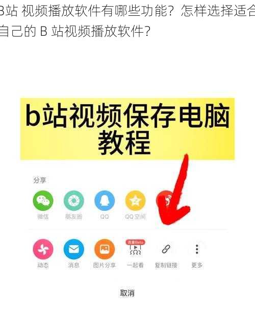 B站 视频播放软件有哪些功能？怎样选择适合自己的 B 站视频播放软件？