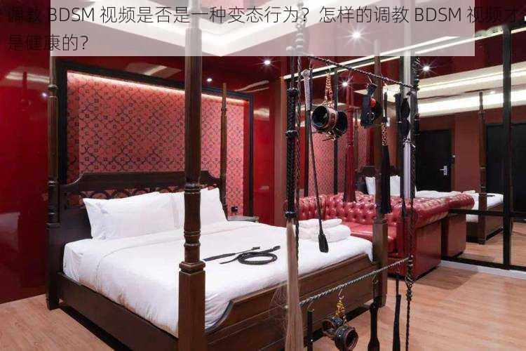 调教 BDSM 视频是否是一种变态行为？怎样的调教 BDSM 视频才是健康的？