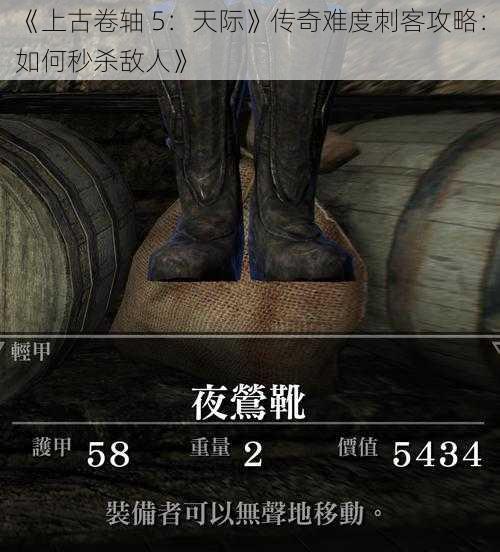 《上古卷轴 5：天际》传奇难度刺客攻略：如何秒杀敌人》