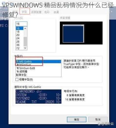 VPSWINDOWS 精品乱码情况为什么已经修复？