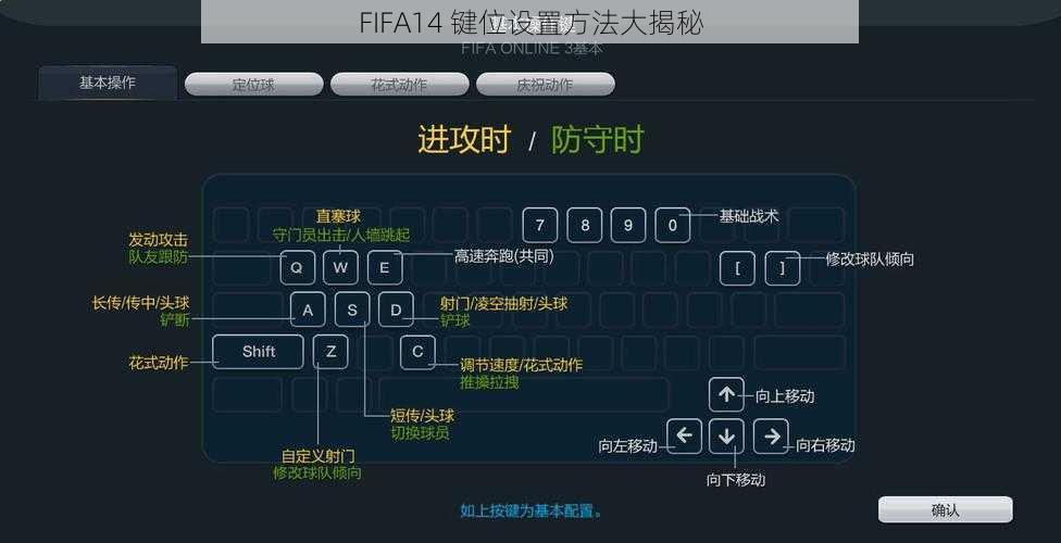 FIFA14 键位设置方法大揭秘