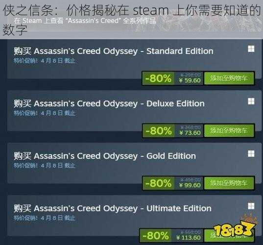 侠之信条：价格揭秘在 steam 上你需要知道的数字