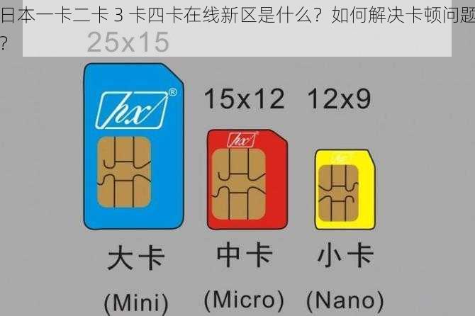 日本一卡二卡 3 卡四卡在线新区是什么？如何解决卡顿问题？