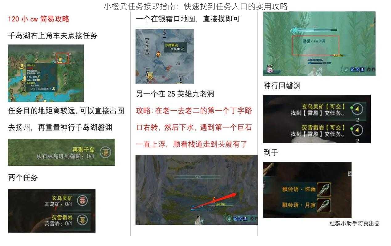 小橙武任务接取指南：快速找到任务入口的实用攻略