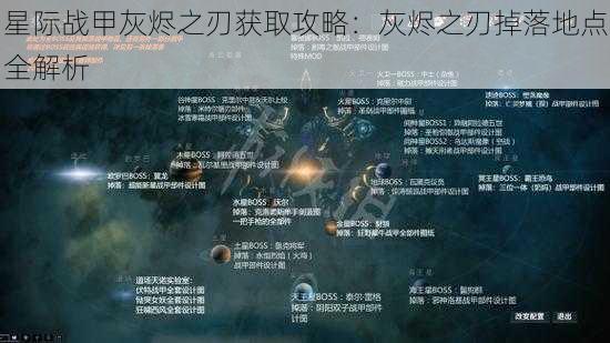 星际战甲灰烬之刃获取攻略：灰烬之刃掉落地点全解析