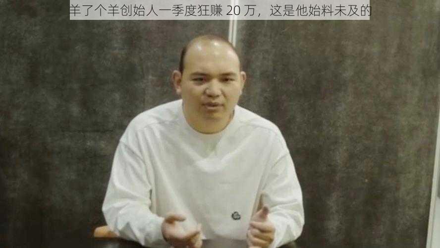 羊了个羊创始人一季度狂赚 20 万，这是他始料未及的