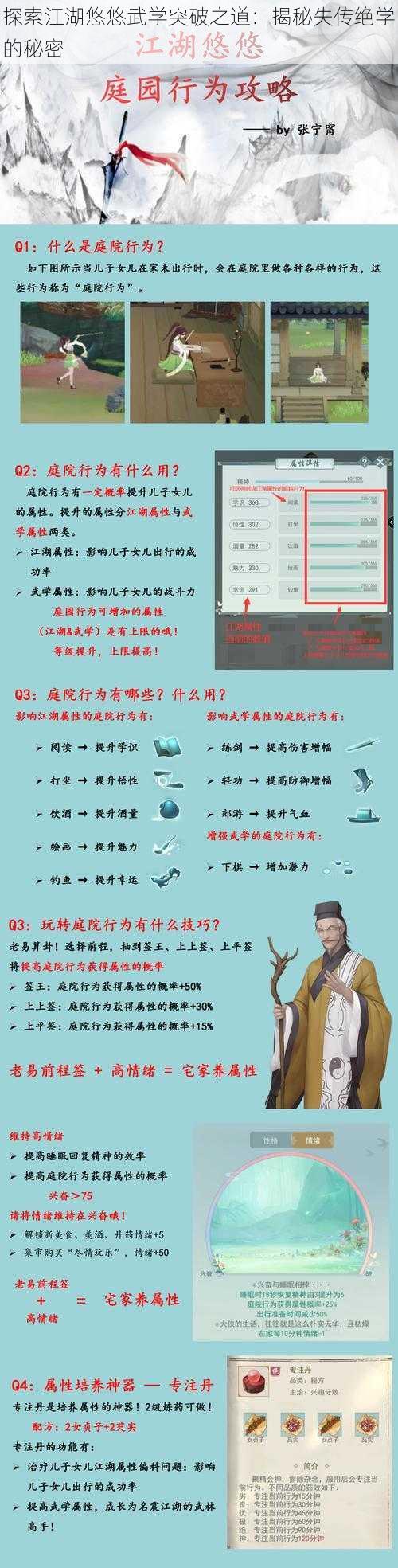 探索江湖悠悠武学突破之道：揭秘失传绝学的秘密