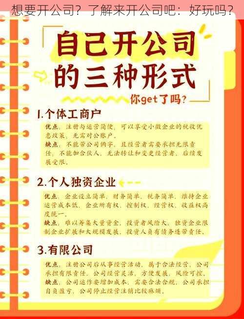 想要开公司？了解来开公司吧：好玩吗？